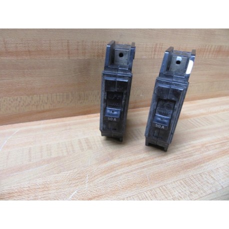 General Electric TQ1150 Circuit Breaker 50 Amp GE (Pack of 2) - Used
