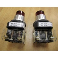 Allen Bradley 800T-QT10 Push Button Red 800T-QT10R (Pack of 2) - New No Box