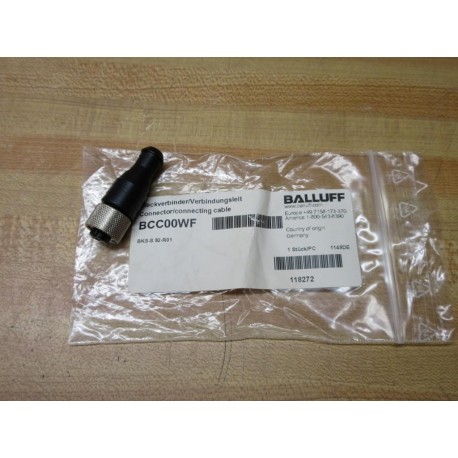Balluff BKS-S 92-R01 Connector BCC00WF