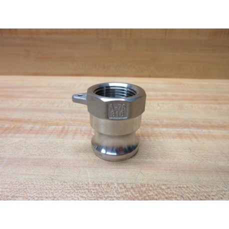 Dixon G75-A-SS Cam And Groove Coupling A-75-316 - New No Box