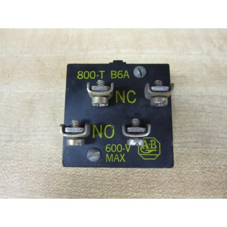 Allen Bradley 800T-B6A Contact 800TB6A - New No Box