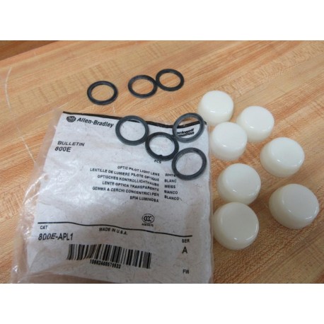 Allen Bradley 800E-APL1 Optic Pilot Light Lens 800EAPL1 (Pack of 7)