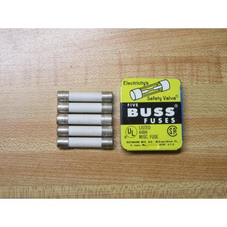 Buss F03A 250V 3A Bussmann Fuse F03A-3A White (Pack of 5)