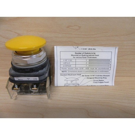 Allen Bradley 800T-D9A4 Push Button Switch - New No Box