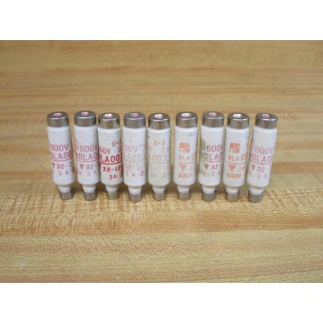 Fuji Electric BLA003 3A Fuse (Pack of 9) - New No Box