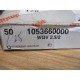 Weidmuller 1053660000 Terminal Block Jumper WQV 2.52 (Pack of 25)