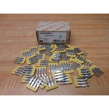 Weidmuller 1693820000 Terminal Block ZQV 2.5N4 GE (Pack of 49)