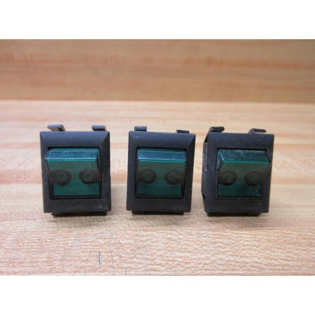 Eaton 2500G11E Illuminated Rocker Switch (Pack of 3) - New No Box