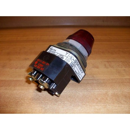 Allen Bradley 800T-P16R Pilot Light Red 800TP16R W 40171-002-01 - Used