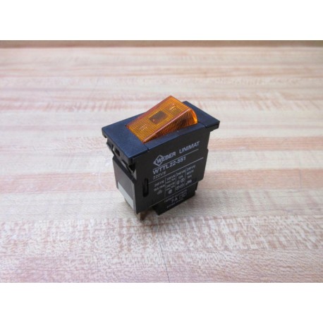 Weber WTTL22-551 Illuminated Rocker Switch WTTL22551 - New No Box