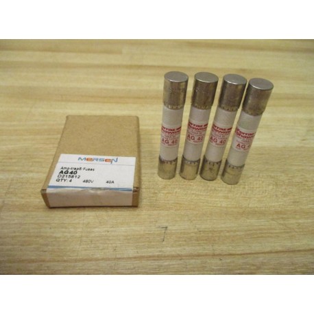 Mersen Ferraz Shawmut AG40 Amp-Trap Fuse Tested (Pack of 4)