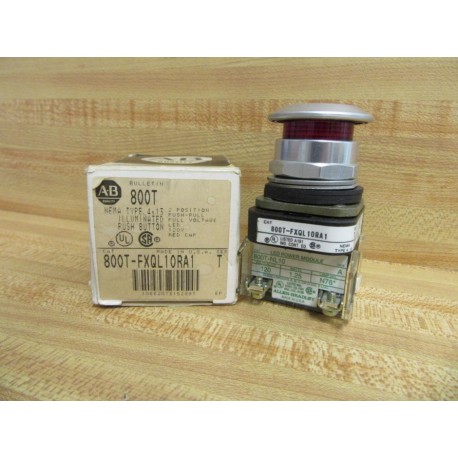 Allen Bradley 800T-FXQL10RA1 PushPull Button WO Bulb