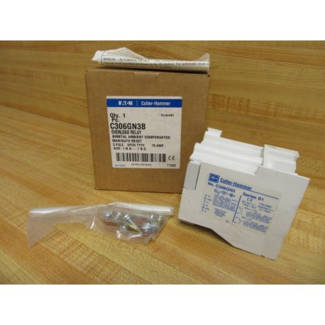 Eaton C306GN3B Cutler Hammer Overload Relay