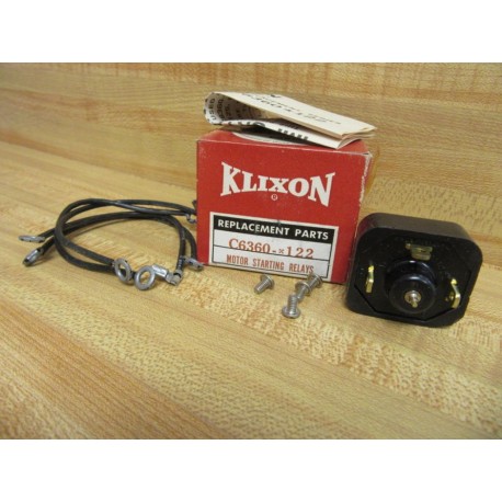 Klixon C6360-122 Motor Starting Relay C6360122