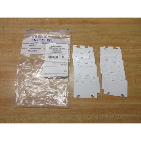 Entrelec SCF9 ABB Terminal Block End 1SNA103672R0100 (Pack of 20)