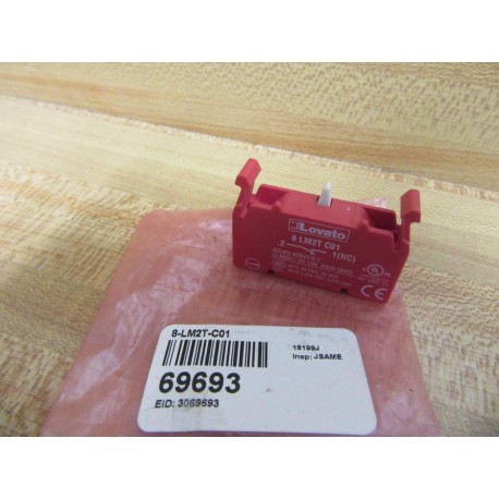 Lovato 8-LM2T-C01 Contact Block 8LM2TC01