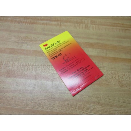 3M SPB-02 ScotchCode Preprinted Wire Marker Book - New No Box