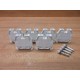 Allen Bradley 1492-W16S Terminal Block White WJumpers (Pack of 6) - Used