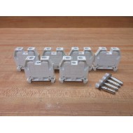 Allen Bradley 1492-W16S Terminal Block White WJumpers (Pack of 6) - Used