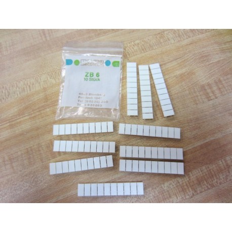 Phoenix Contact ZB-6 Marker ZB6 1051003 (Pack of 10)