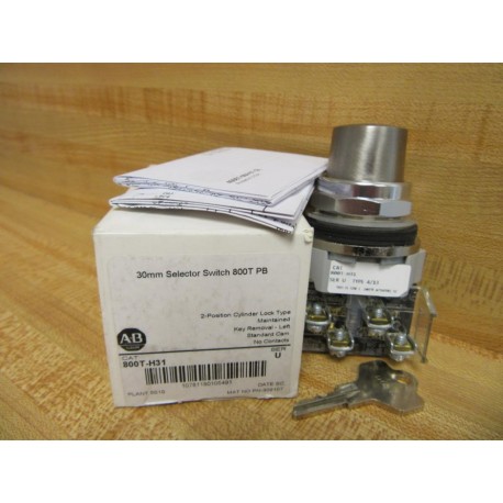 Allen Bradley 800T-H31 Lock Switch 800TH31 Series U