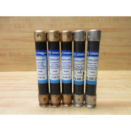 Littelfuse FLSR-20 Fuse Cross Ref 486L32, FLSR020 (Pack of 5) - New No Box