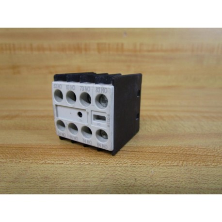 Siemens 3RH1911-1FA40 Auxiliary Contact 3RH19111FA40 - Used