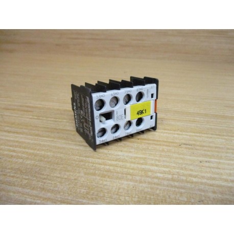 Siemens 3TX4440-0A Auxiliary Switch Block 3TX44400A - Used