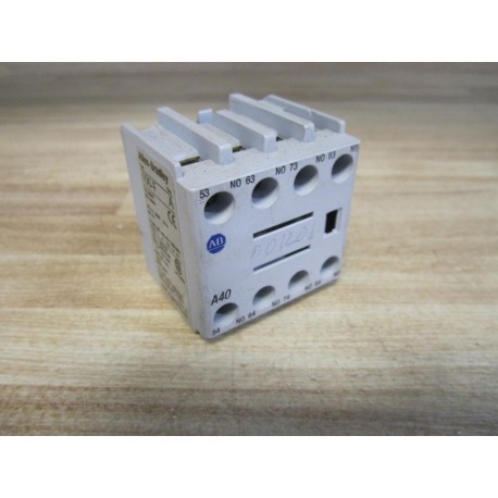 Allen Bradley 100-FA40 Contact Block 100FA40 Ser A - Used