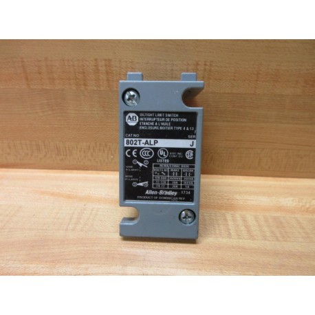Allen Bradley 802T-ALP Limit Switch Series J, WOut Back - Used
