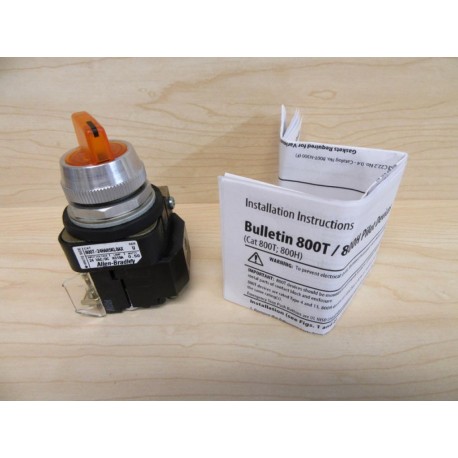 Allen Bradley 800T-24HAH5KL8AX Selector Switch - New No Box