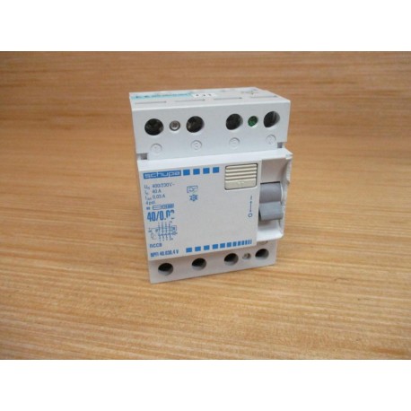 Schupa NPFI 40.030.4V Circuit Breaker 40AMP Chipped - Used