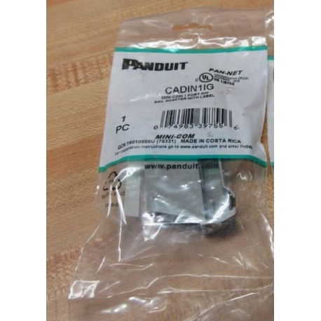 Panduit CADIN1IG Mini-Com Din Rail Adapter