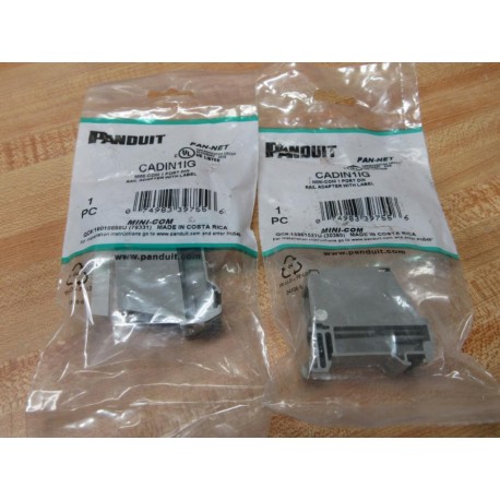 Panduit CADIN1IG Mini-Com Din Rail Adapter (Pack of 2)