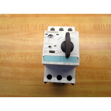 Siemens 3RV1021-1DA10 Circuit Breaker 3RV10211DA10 - Used
