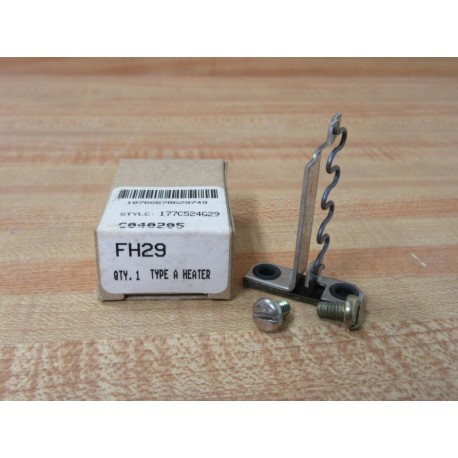 Cutler Hammer FH29 Eaton Overload Heater 177C524G29