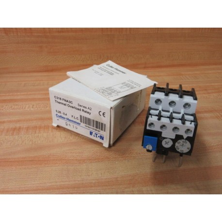 Cutler Hammer C316 FNA3C Eaton Thermal Overload Relay C316FNA3C