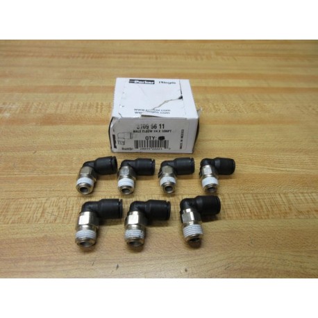 Legris Parker 3109 56 11 Push-To Connect Elbow 31095611 (Pack of 7)