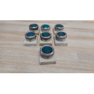Fuji AH25-F Push Button AH25F Green (Pack of 7) - Used