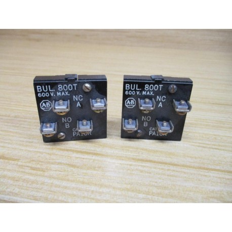 Allen Bradley 800T-PA16R Push Button 800TPA16R Contact Only (Pack of 2) - Used
