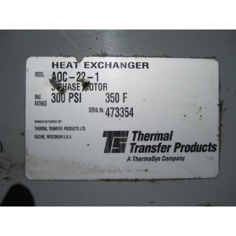 Thermal Transfer Products AOC-22-1 Heat Exchanger A0C-22-1 - New No Box ...