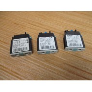 Siemens 3RH1921-1CA10 Contact 3RH19211CA10 (Pack of 3) - Used