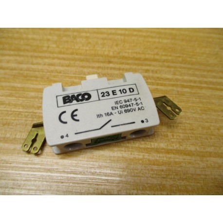 Baco 23E10D Contact Block - New No Box