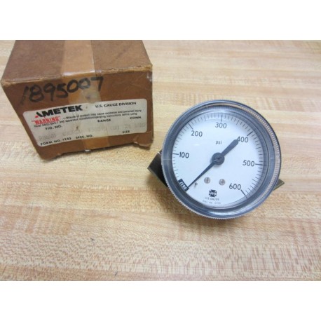 Ametek P 844 U Pressure Gauge P844U Range: 0-600 PSI