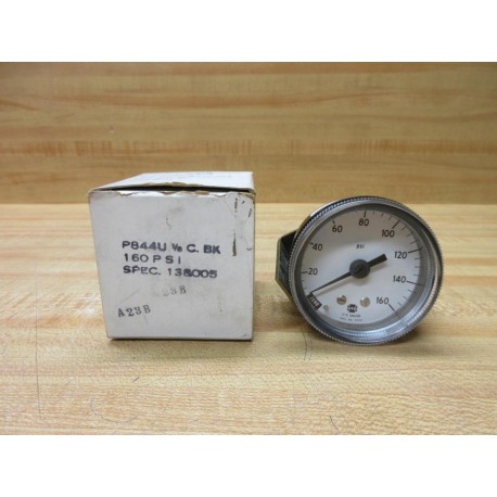 Ametek P 844 U Pressure Gauge P844U 18" NPT, 0-160 PSI