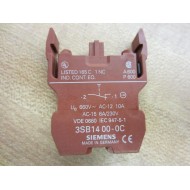 Siemens 3SB1400-0C Block 3SB14000C - New No Box