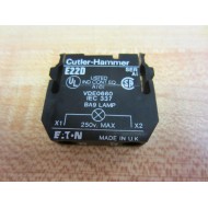 Cutler Hammer E22D Eaton Lamp Contact WO Lamp - New No Box