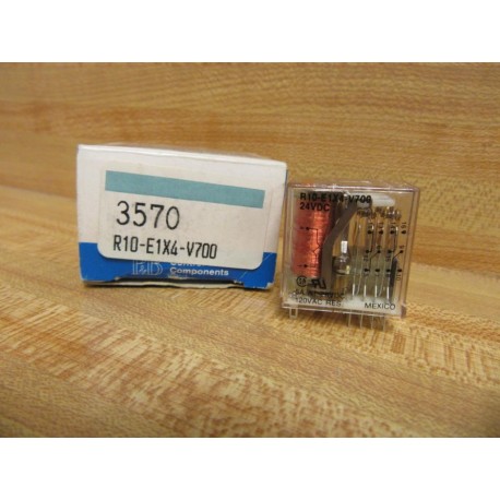 Potter & Brumfield R10-E1-X4-V700 Relay 24VDC R10E1X4V700