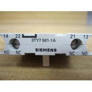 Siemens 3TY7-561-1A Auxiliary Contact 3TY75611A - Used