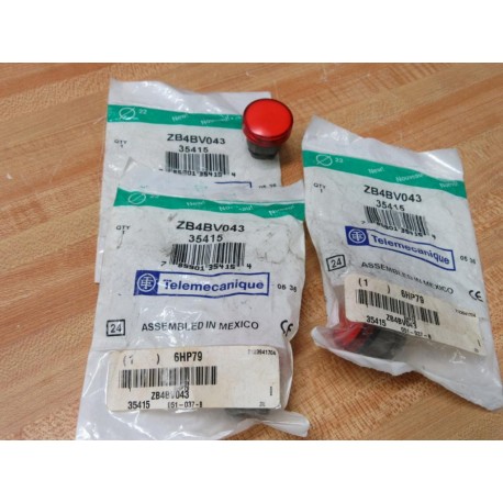 Telemecanique ZB4BV043 Pilot Light 35415 (Pack of 3)